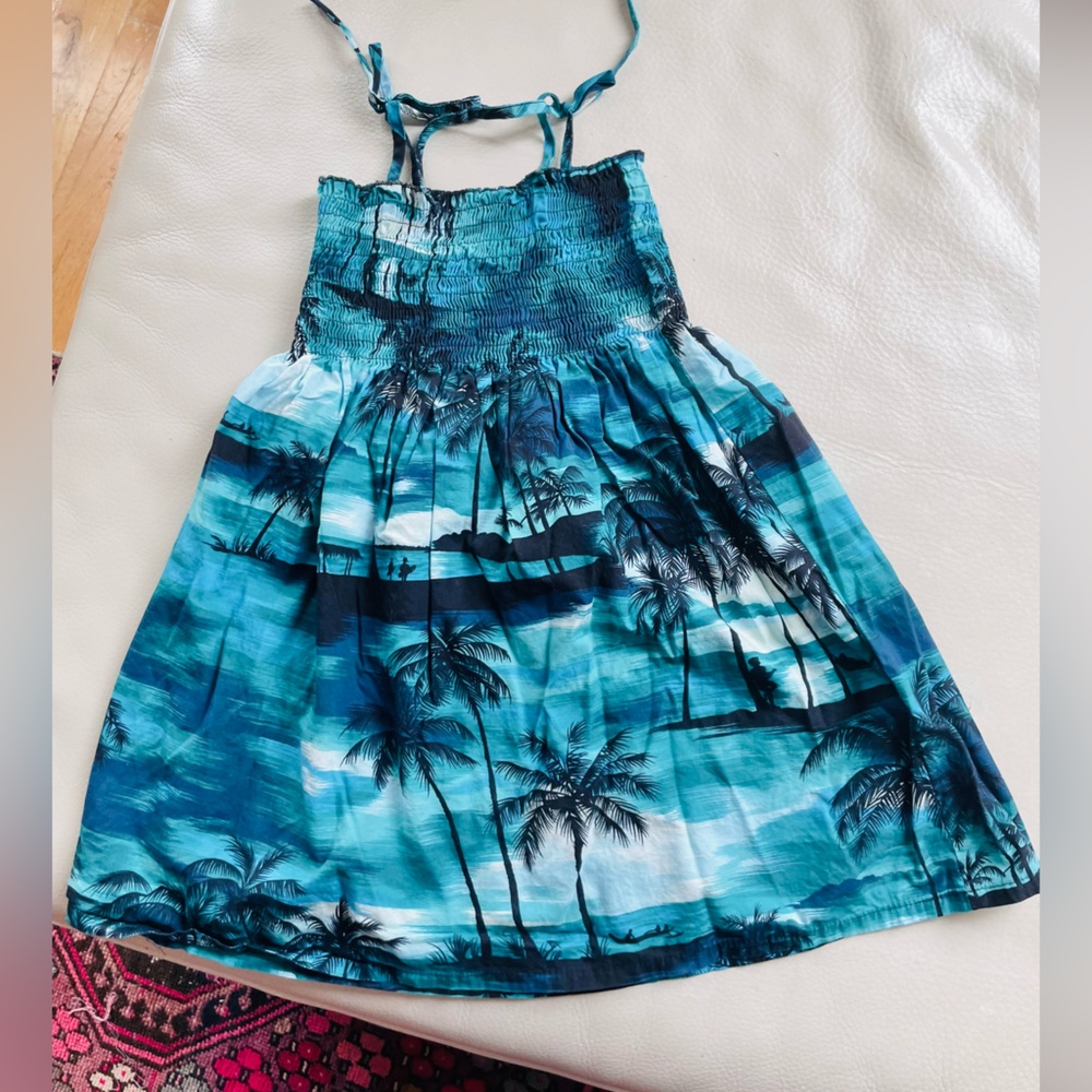 NEW Hawaii Handmade Smocked Sundress, Tropical, Versatile Halter or Tie Straps